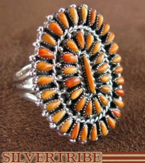 Oyster Shell And Genuine Sterling Silver Ring Size 7-3/4 RS38909